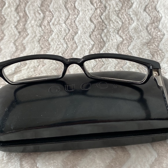 Vintage Metal/Plastic Rhinestone Gucci Frames with Prescription Lenses and Case - Picture 6 of 6